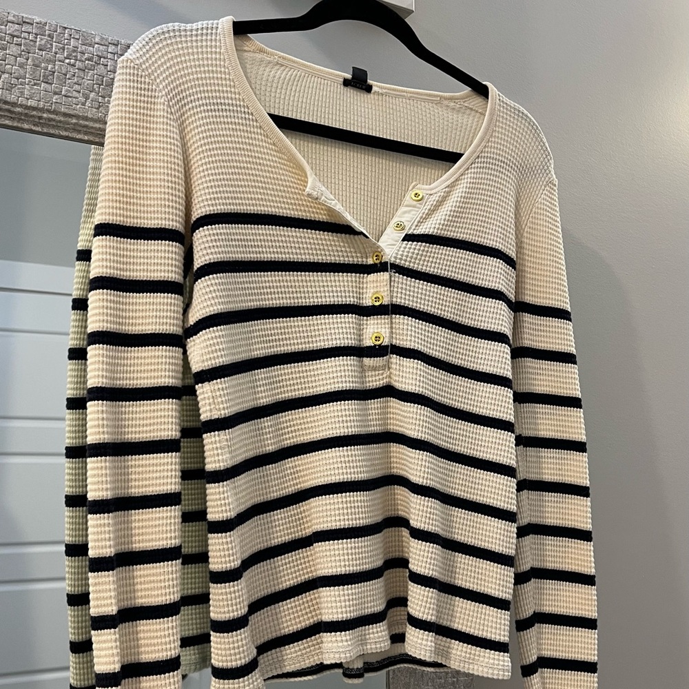 J.Crew Striped Long Sleeve Shirt